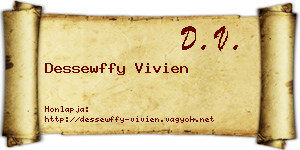 Dessewffy Vivien névjegykártya